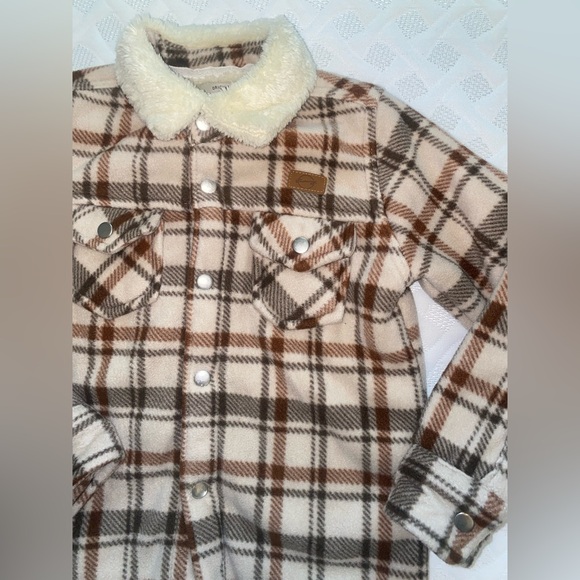 Weatherproof Vintage Youth Boy's Fleece Plaid Shirt Jacket Sherpa Lined Size 4T - Picture 8 of 9